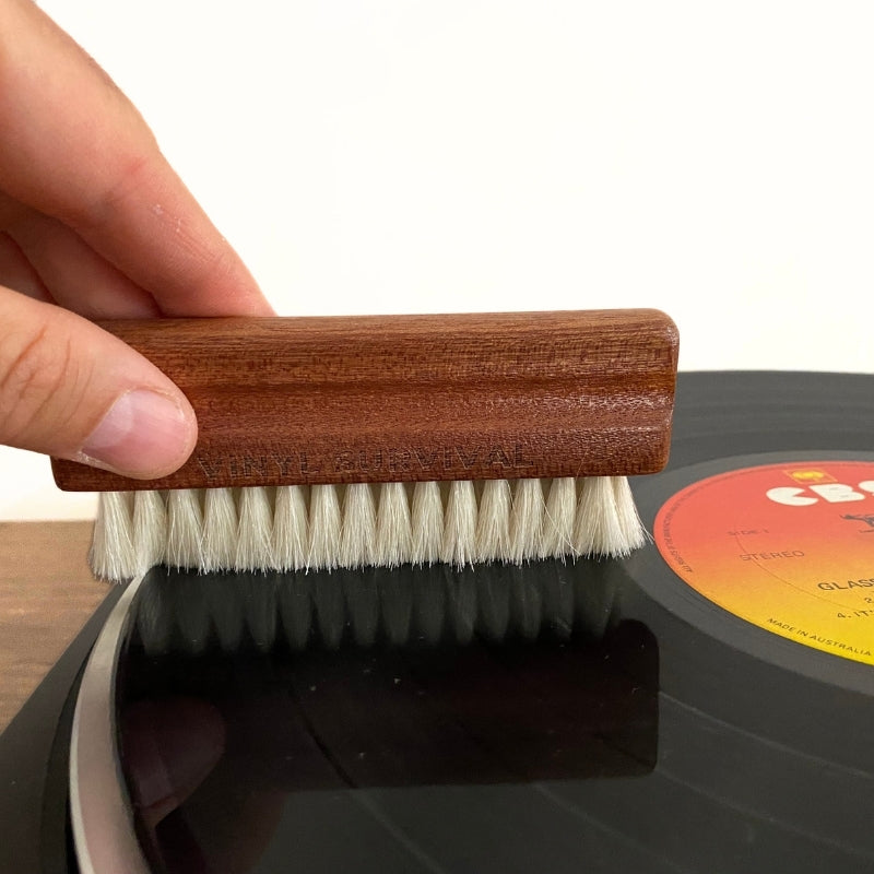 Vinyl Record Cleaning Brushes Anti-Static Soft Velvet, Goat Hair Bristle, and Stylus Brush