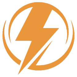 Electricity logo representing anti-static cleaning brushes