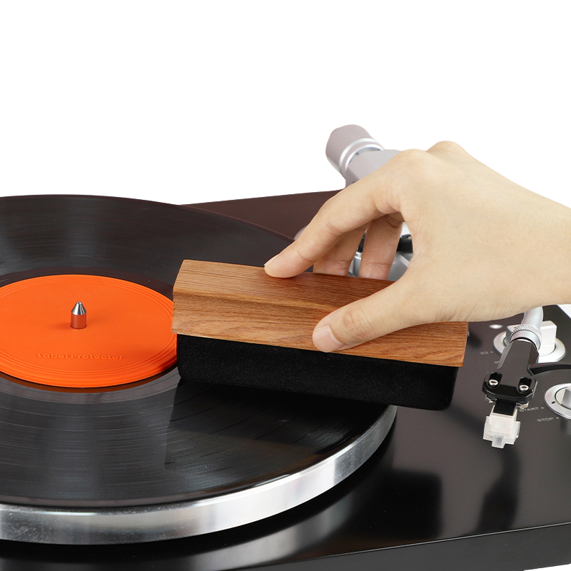 Vinyl Record Cleaning Brushes Anti-Static Soft Velvet, Goat Hair Bristle, and Stylus Brush